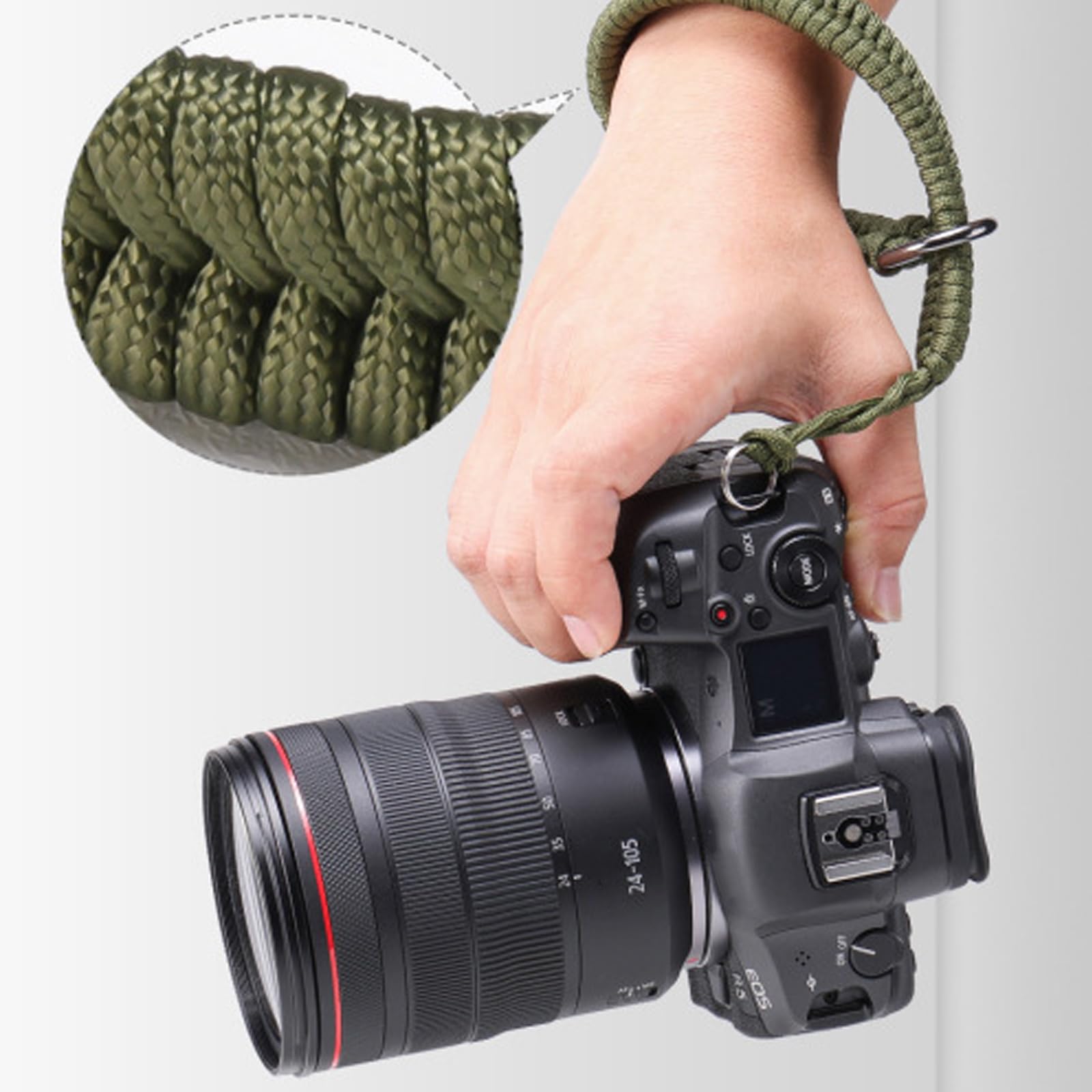 VOVMOEYA Cinghia da Polso per Fotocamera Corda, Cordino Polso Fotocamera Tracolla Polso per Fotocamera Compatibile con Fujifilm X100V XT5 Nikon Zf Z8 Z30 Canon G7X Sony A6000 A6400 ZVE10 - Verde VOVMOEYA Cinghia da Polso per Fotocamera Corda, Cordino Polso Fotocamera Tracolla Polso per Fotocamera Compatibile con Fujifilm X100V XT5 Nikon Zf Z8 Z30 Canon G7X Sony A6000 A6400 ZVE10 - Verde