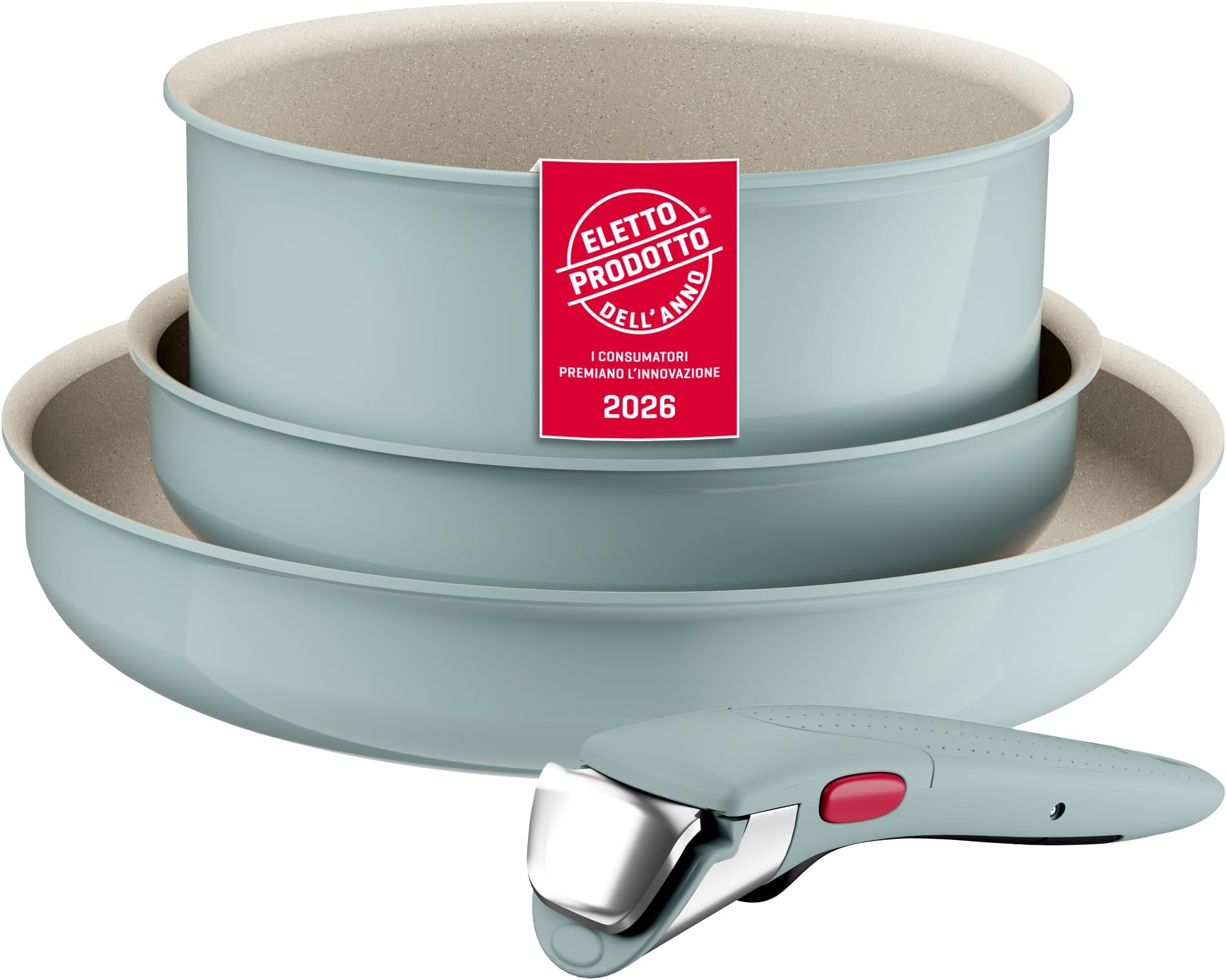 Offerta -40%: Lagostina Ingenio Pastel, set di padelle a 59,99€!