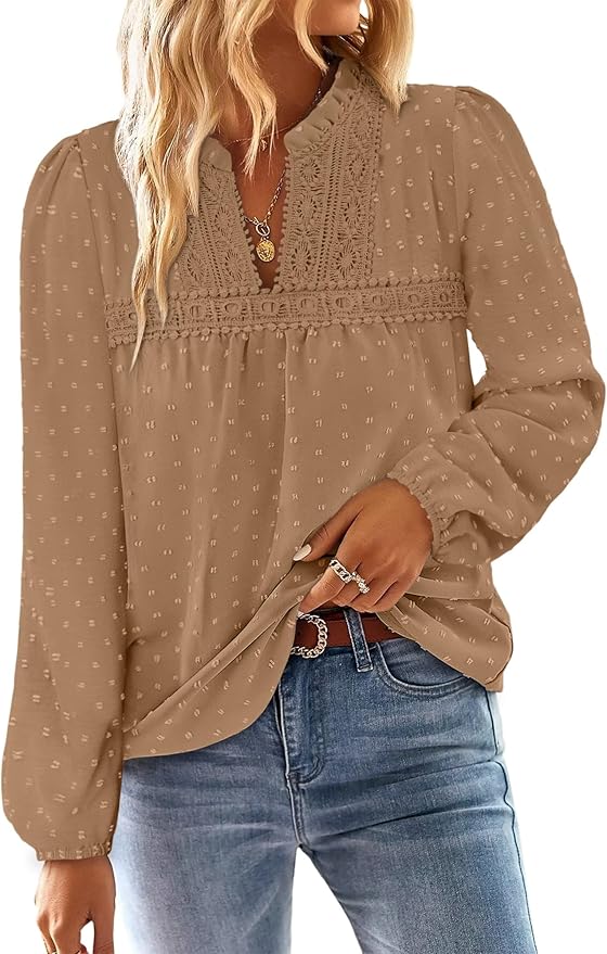 🟦CHEMISIER FLUIDE À POIS SUISSES À SEULEMENT 19,99$ ET 17 COULEURS - PRIX RECORD 🟦