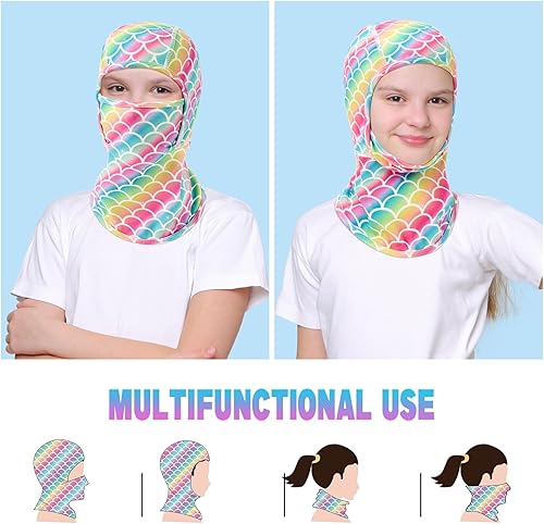 Miniatura 5 de Dinosaurs - Pasamontañas para niños, resistente al viento, calentador de cuello para niños y niñas