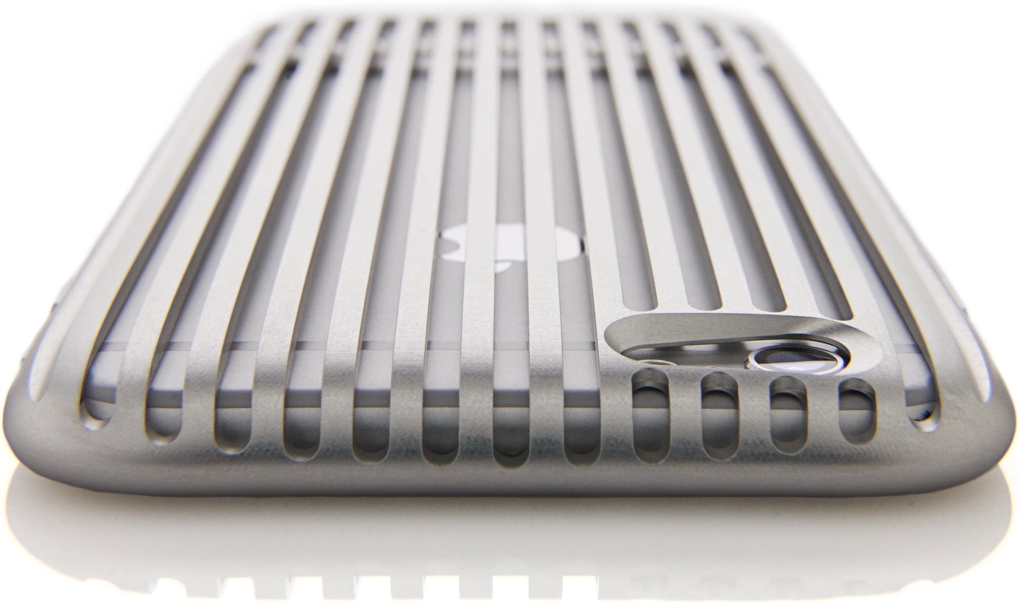 iPhone 6 case, [Made in Japan] SQUAIR The Slit [Silver] for iPhone 6 4.7 inchi | Alminum Metal Dress Case