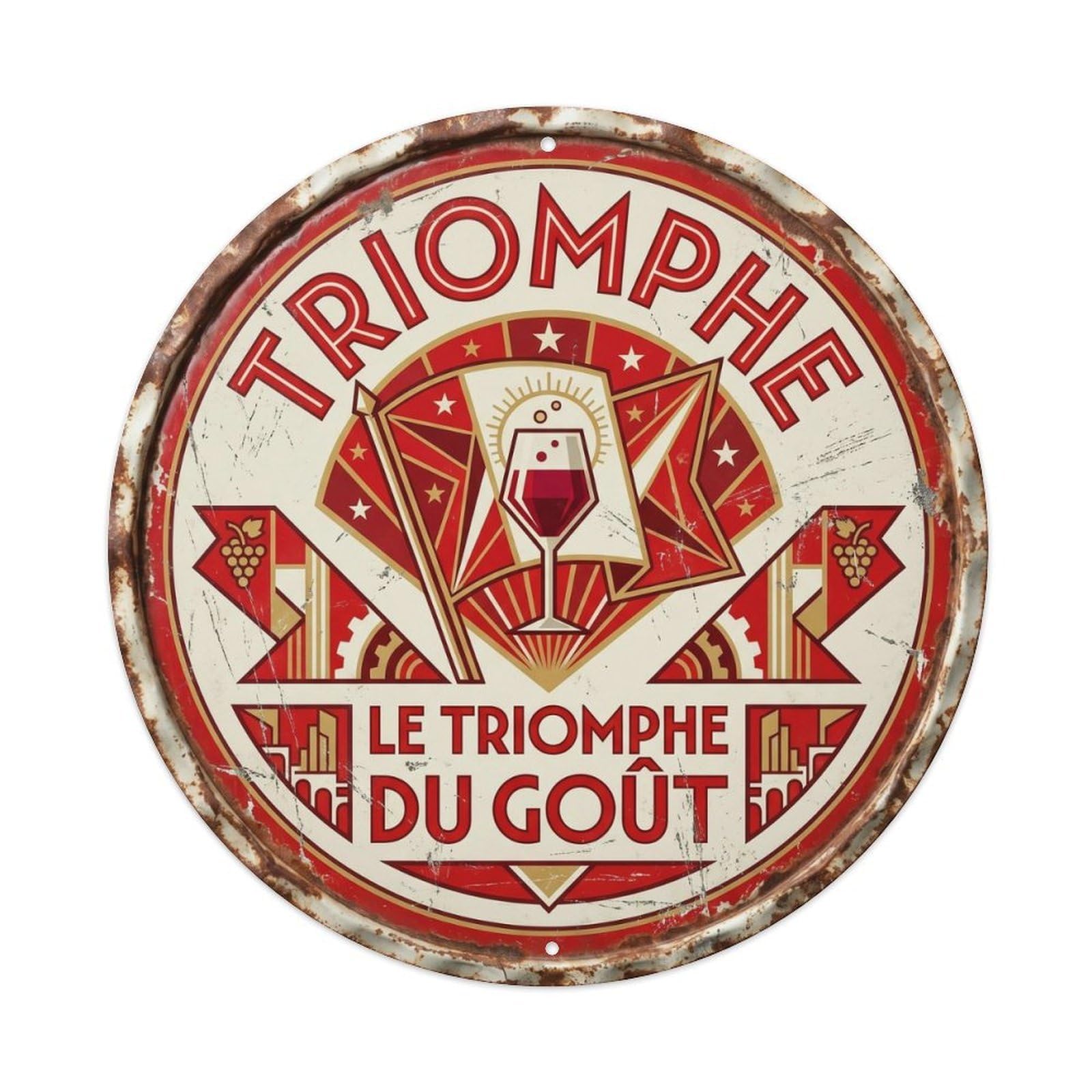 Triumph Humorous Lounge Triumph Vintage Metal Tin Sign Plaque Wall Decor for Cafe, Club Bar, Office, Garden Metal Poster 8x8Inch