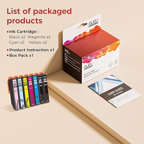 Miniatura 7 de ejet 277 Ink Cartridges Remanufactured for Epson 277XL Ink Cartridges T277XL to use with XP-960 XP-970 XP-850 XP-860 XP-950 Printer(2 Black, 1 Cyan,