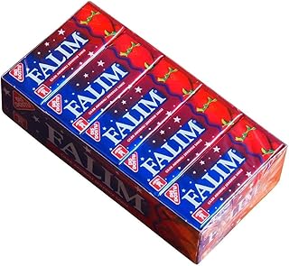 Falim Chicle con aroma a fresa sin azúcar (20 x 5 piezas/140g)