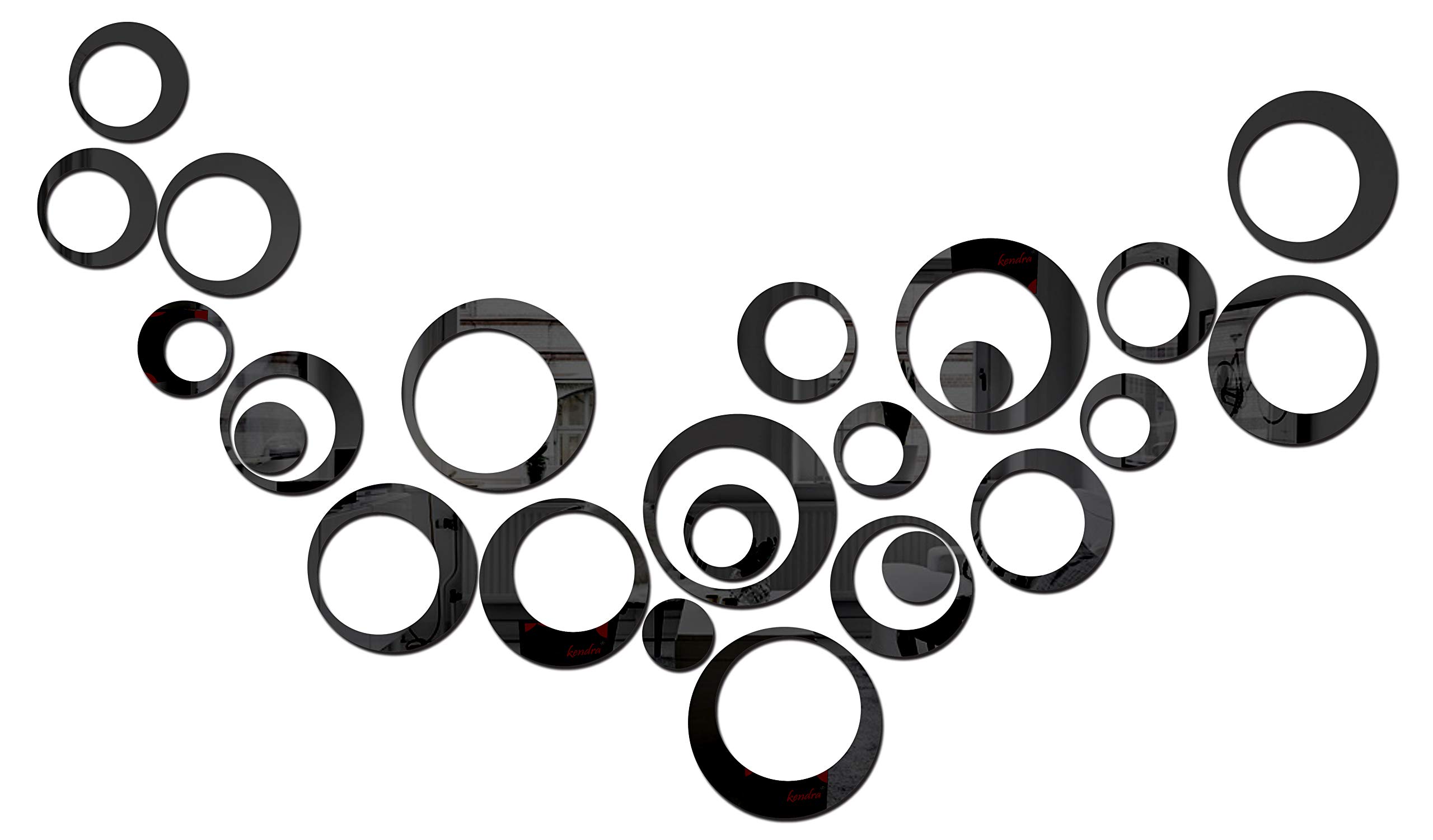Bikri Kendra Ind - 24 Ring n dots Black Mirror Stickers for Wall, Acrylic Mirror, Mirror Wall Decor Sticker, Wall Mirror Stickers, Acrylic Stickers, Wall Stickers for Hall Room, Bedroom, Kitchen. (B0722LLB18) Amazon Price History, Amazon Price Tracker