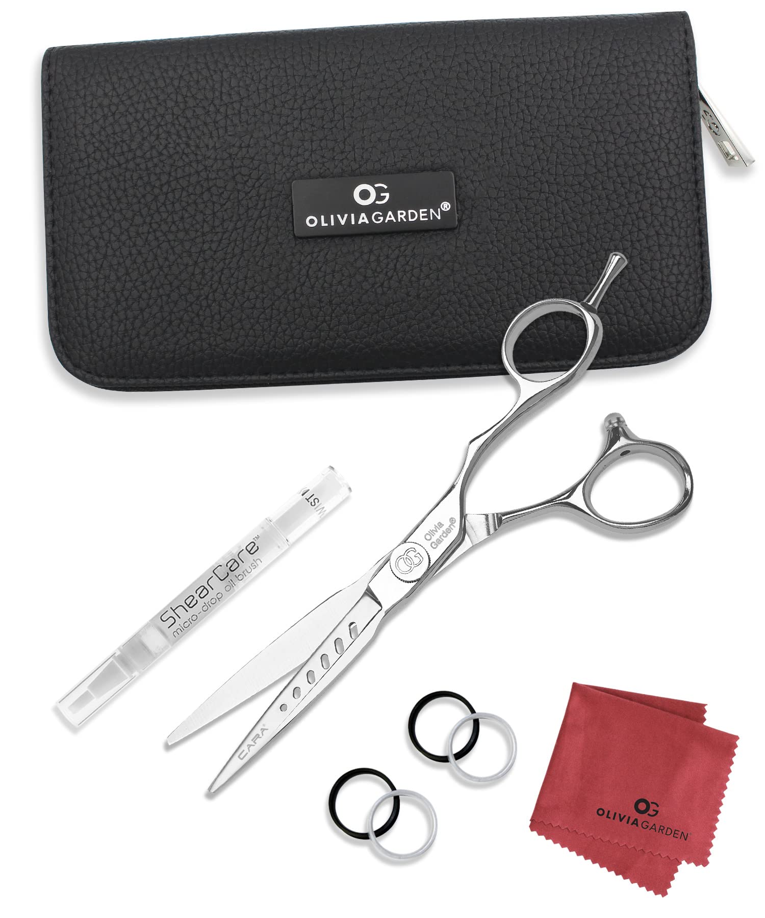 Olivia Garden Cara VG-10 Steel Professional Cutting Shears Set (6