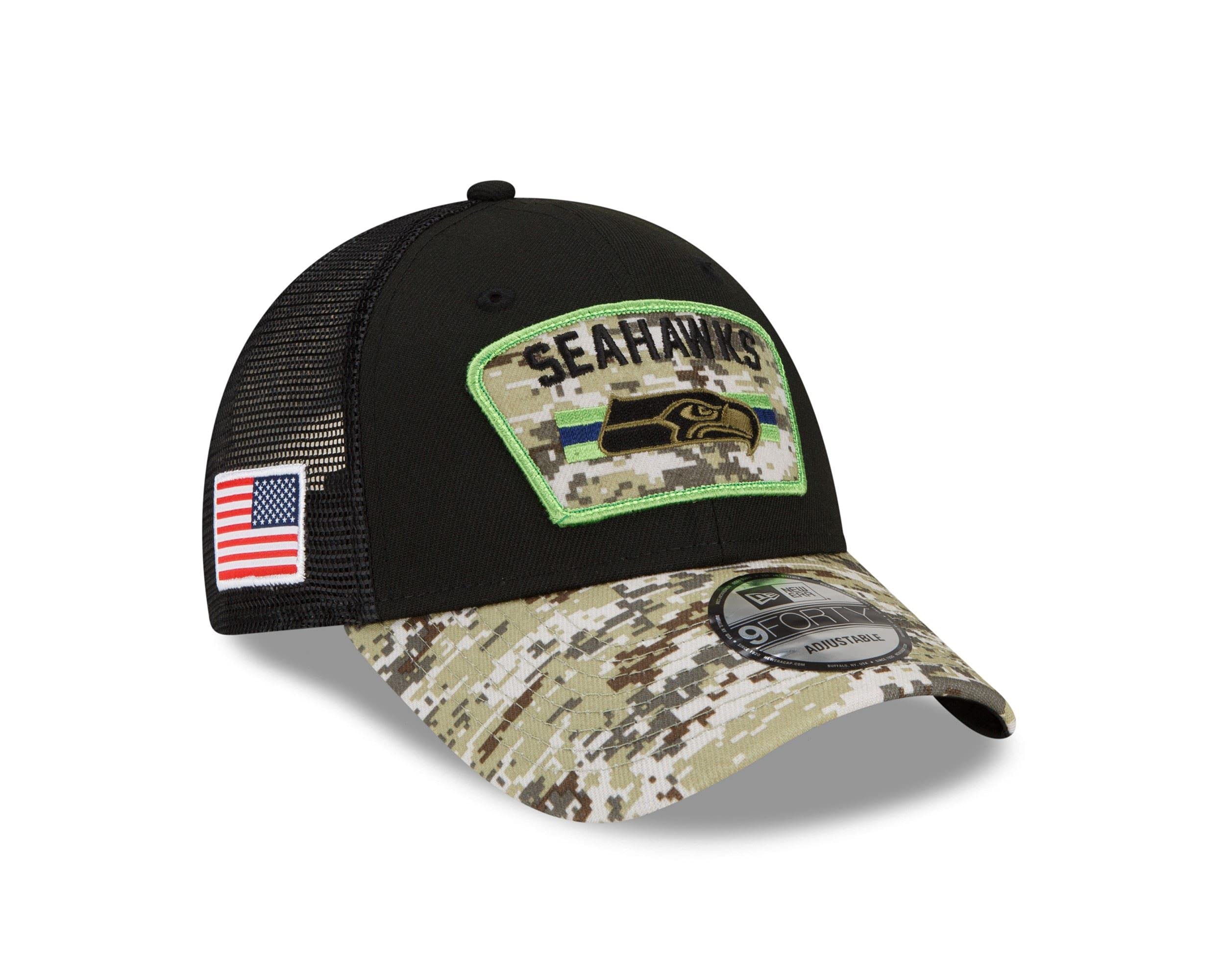 New Era 9Forty NFL Cap Salute to Service Seattle Seahawks - One Size — image 1