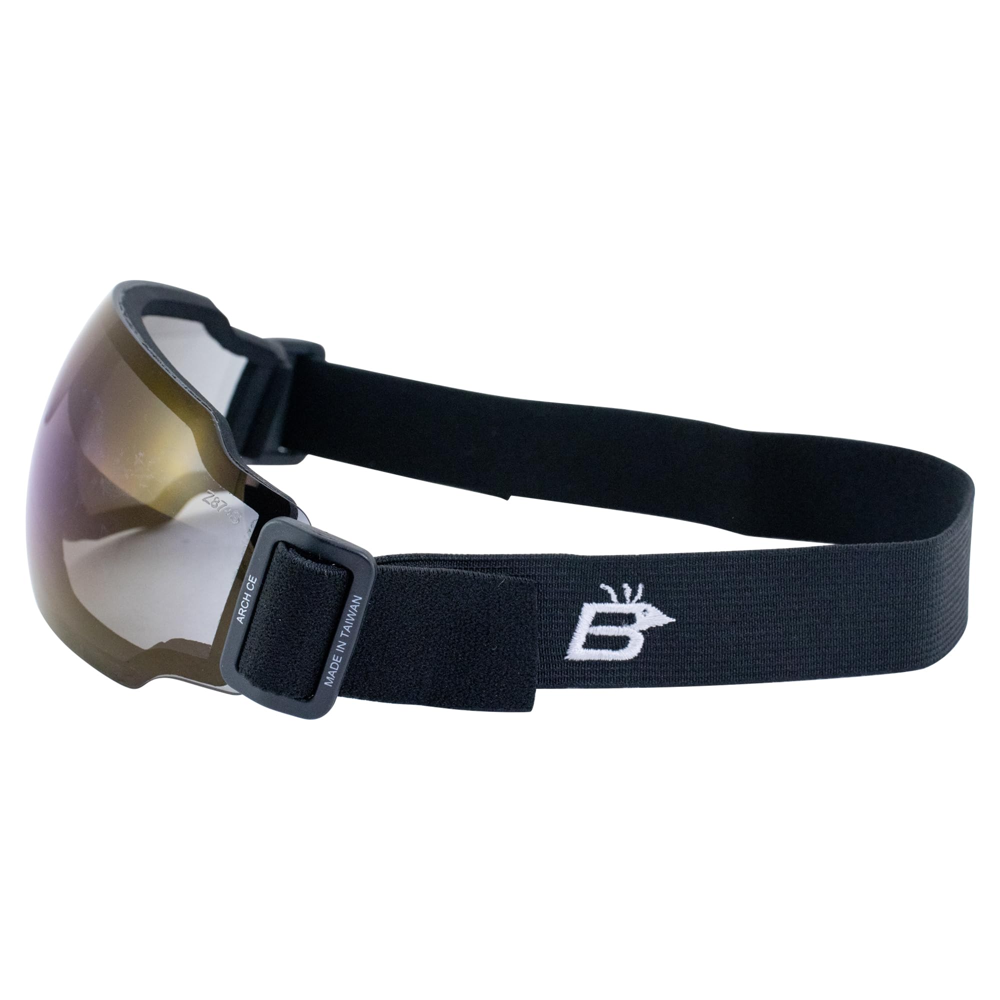 Birdz Eyewear Arch Sports Lot de 2 paires de lunettes rembourrées de sécurité pour homme et femme Verres réfléchissants bleus et rouges ANSI Z78.1