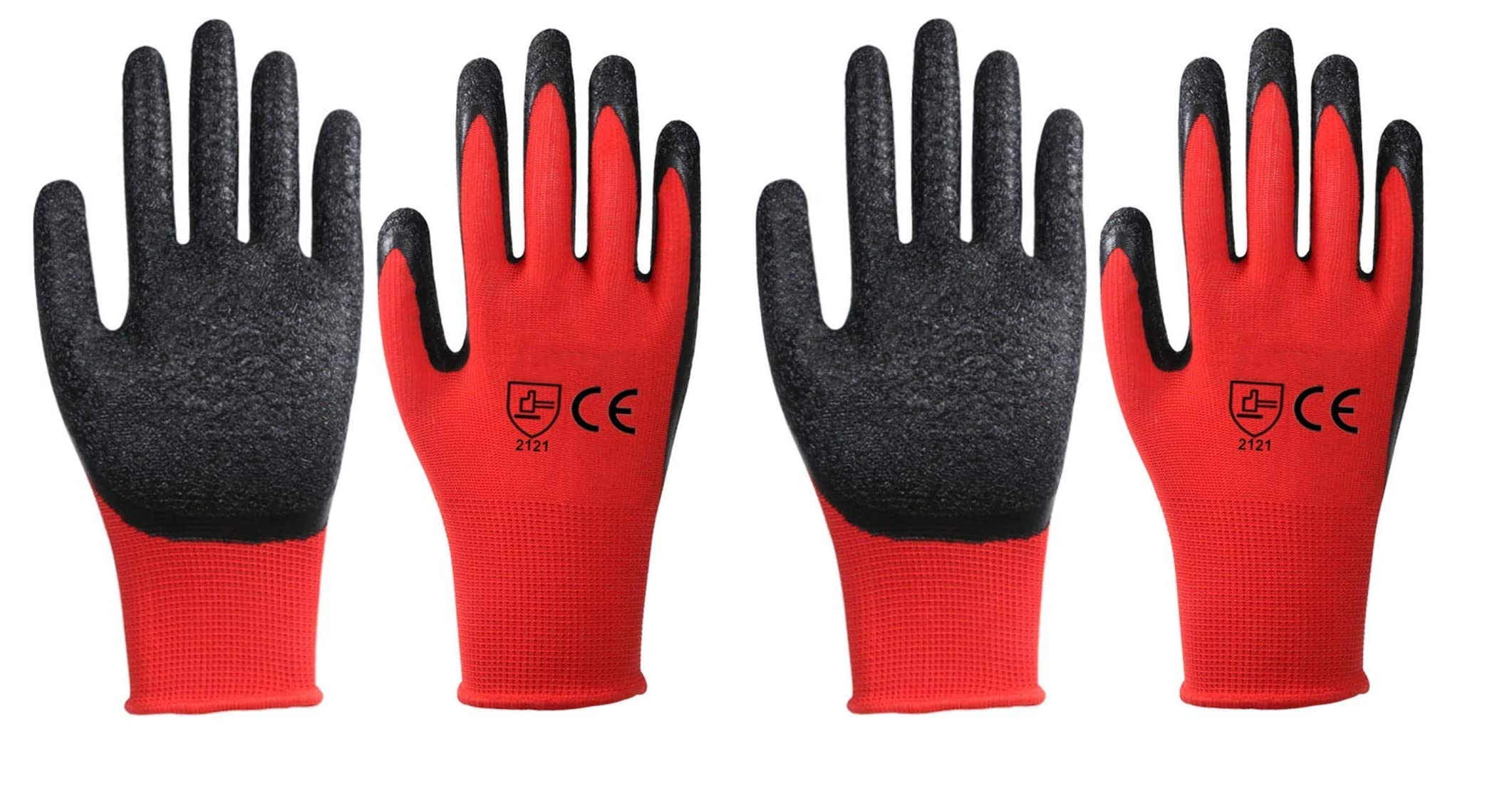 A. SHARIF™ Reusable Nylon Latex Coated Safety Gloves for Men - Industrial, Gardening, and Work Gloves - Cut-Resistant, Durable, Anti-Slip Grip (Free Size, Pack of 2 Pairs) (B0BWJDH2T6) Amazon Price History, Amazon Price Tracker