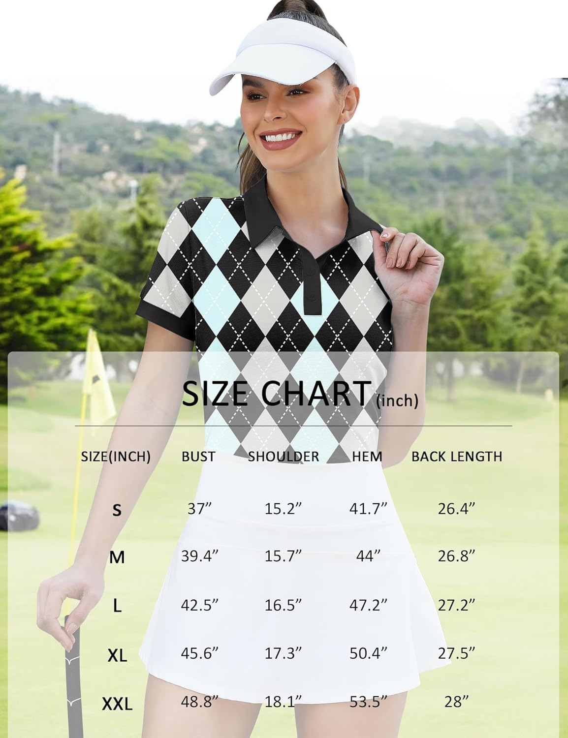 LOMON Womens Golf Polo Shirts Short Sleeve Collared Tops Lightweight Moisture Wicking Tennis Activewear S-XXL - Image 5