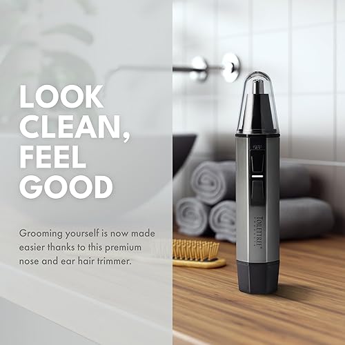 Miniatura 2 de ToiletTree Products Cortadora de nariz de acero resistente al agua con luz LED y estuche de viaje