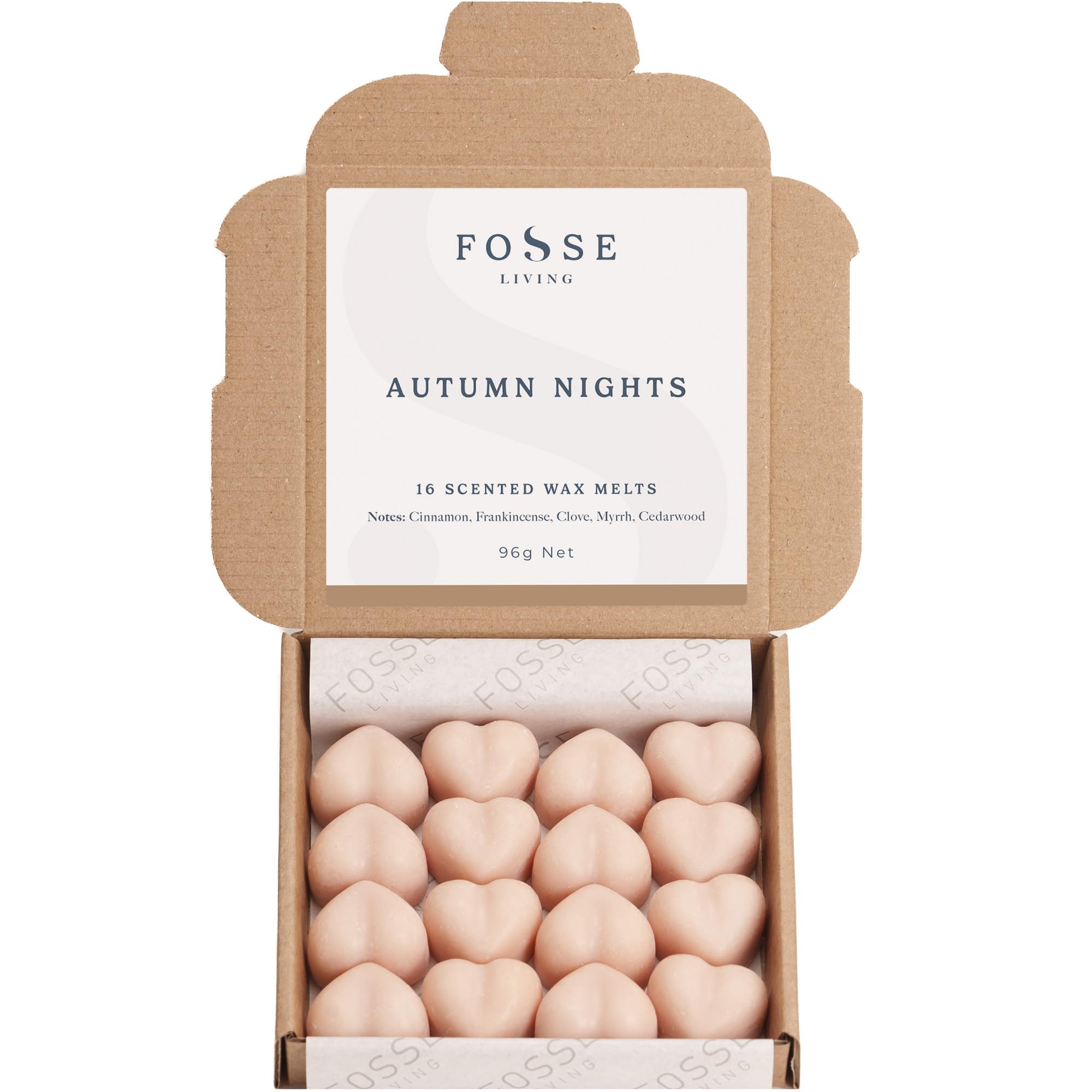 Autumn Nights Strong Scented Wax Melts 16 Pack - Autumn Themed Gift Idea – Made in The UK [Energy Class A]