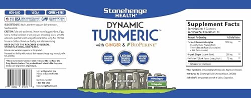 Miniatura 5 de Stonehenge Health Cúrcuma dinámica, probióticos dinámicos: paquete de apoyo para las articulaciones y la digestión