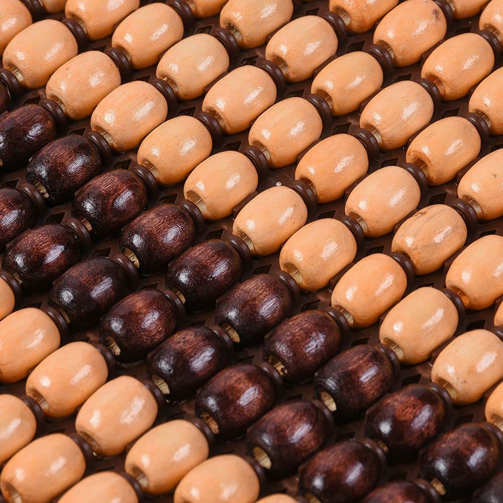 Coprisedile Auto Con Massaggio Blueshyhall - In Perline Di Legno, Traspirante, Nero | Universale, Per Auto E Ufficio