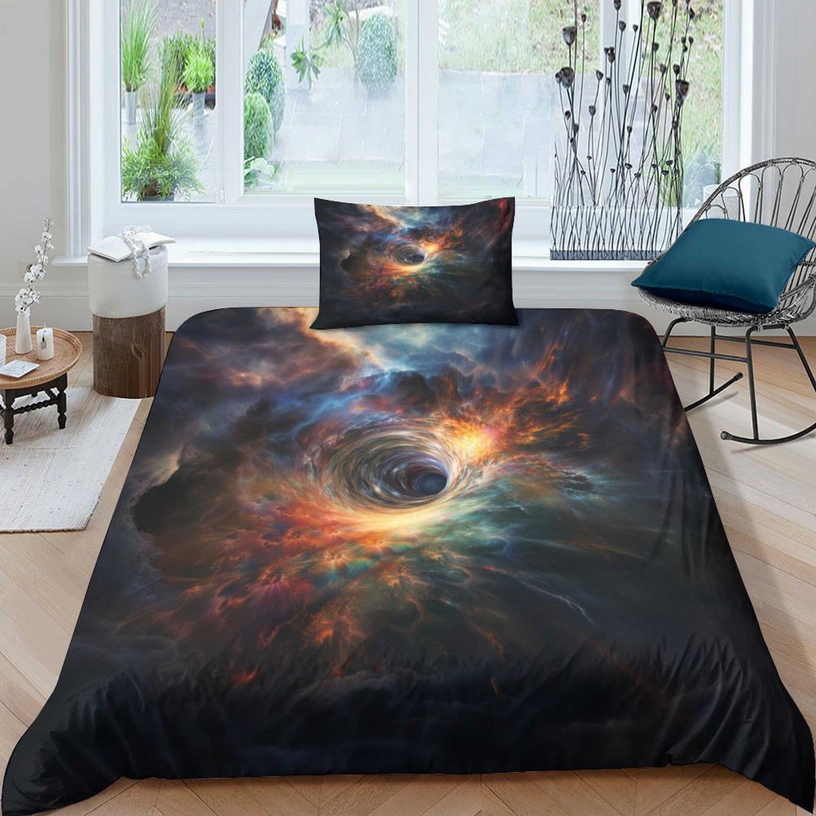 Parure de lit convient aux enfants ciel étoilé couette microfibre 3D