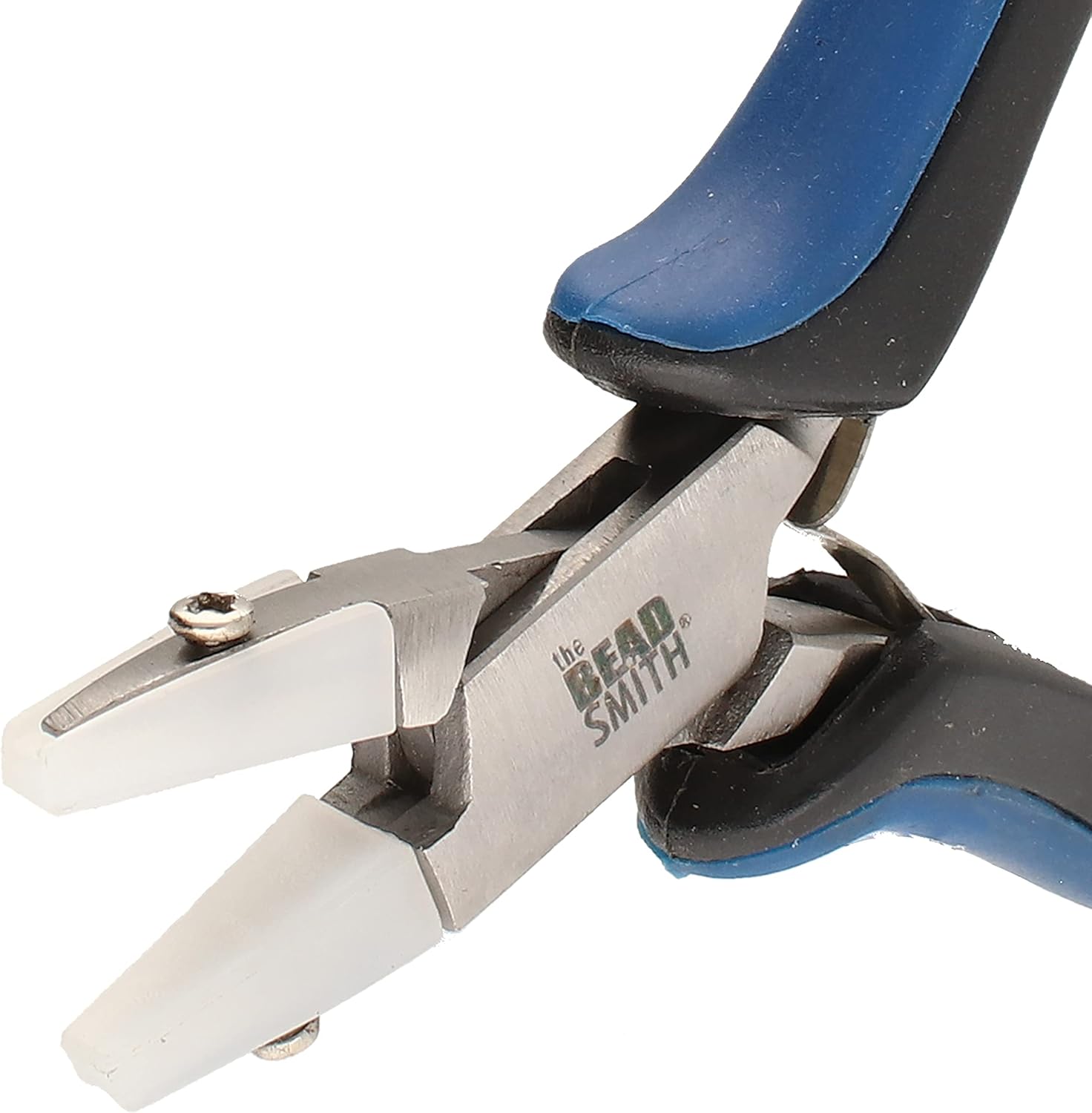 The Beadsmith Chain Nose Nylon Jaw Pliers – 5 inches (127mm) – Ergonomic Handle, Double Leaf Springs – Includes Replacement Heads – Jewelry Making Tool for Creating Bracelets, Earrings & Necklaces