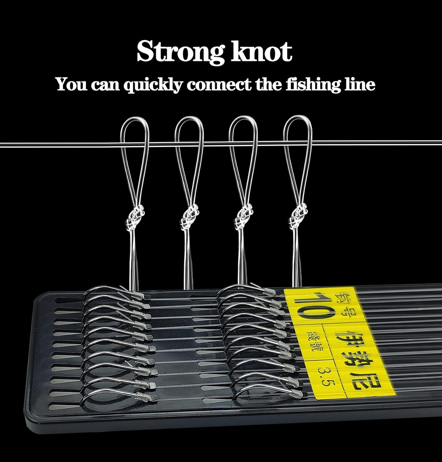 Fishing Hooks with Line, Strong Sharp Double Hook Rigs with Barbs, Pre Tied Fishhooks Already Tie‑in Fishing Wire/Leader, Fish Hook for Freshwater/Seawater (20 PCS) : Sports & Outdoors