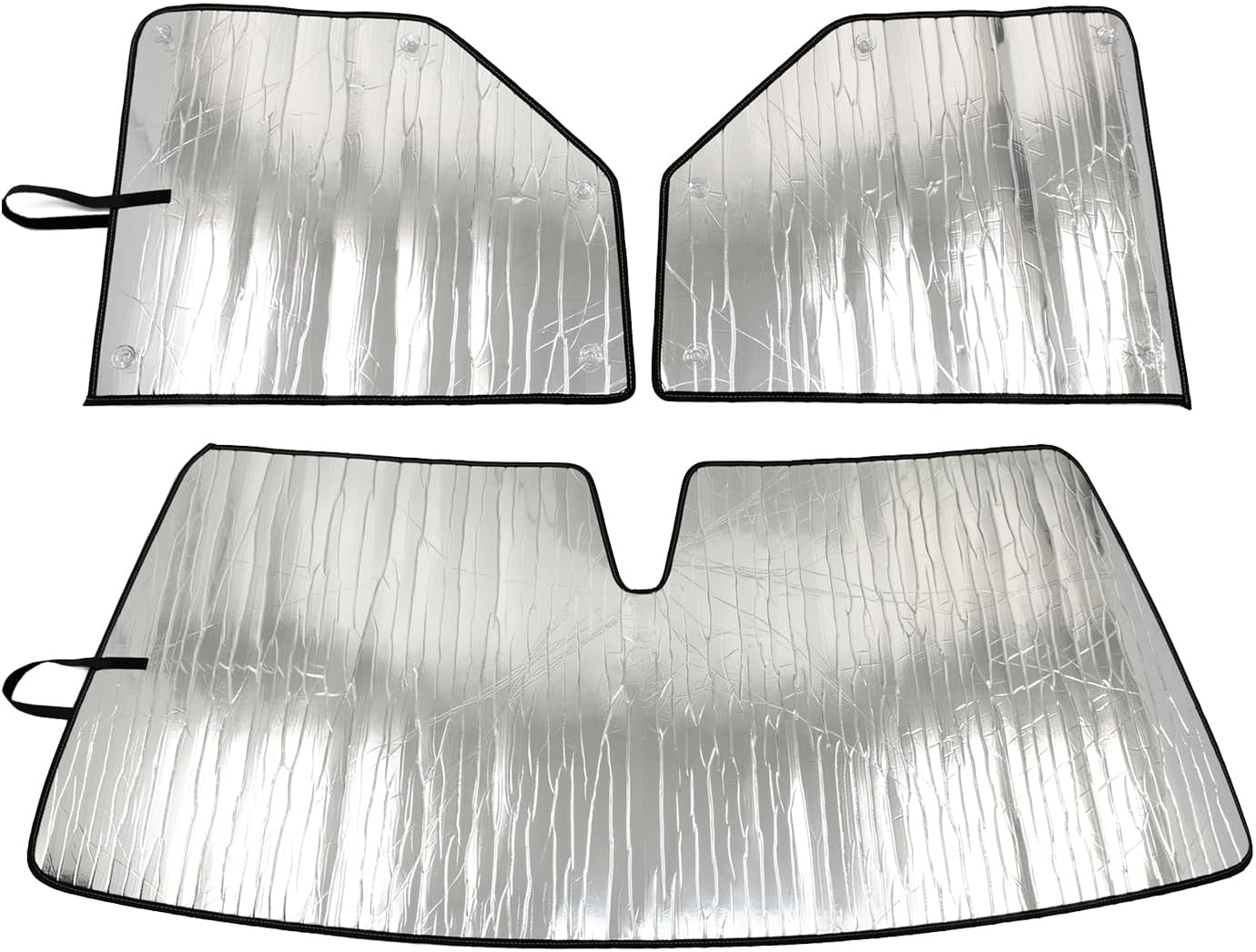 RV Sunshade for Thor Rize, Custom Fit, Made in USA, Interior Cooling and Sunlight Blocking (Front and Side Window Sunshades (Without Rear View Mirror Cutout) 2022-2026