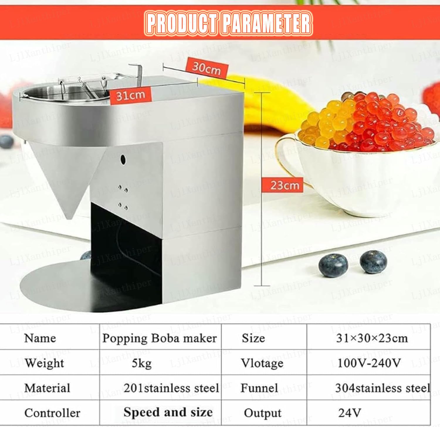Automatyczna Maszyna Produkcji Perełek Tapioki Herbaty Mlecznej