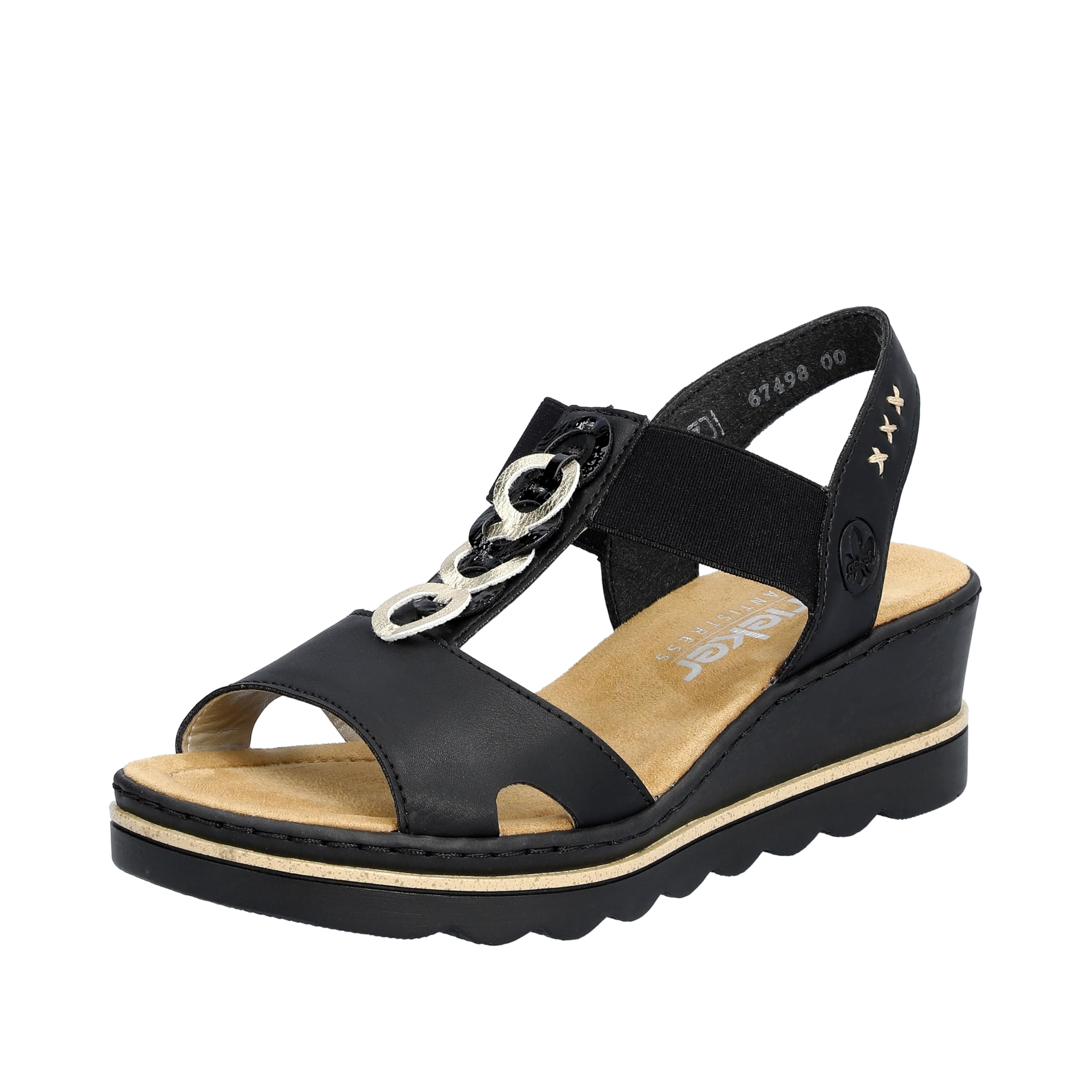 Rieker Sandalo donna 61916, Multicolore, 39 EU