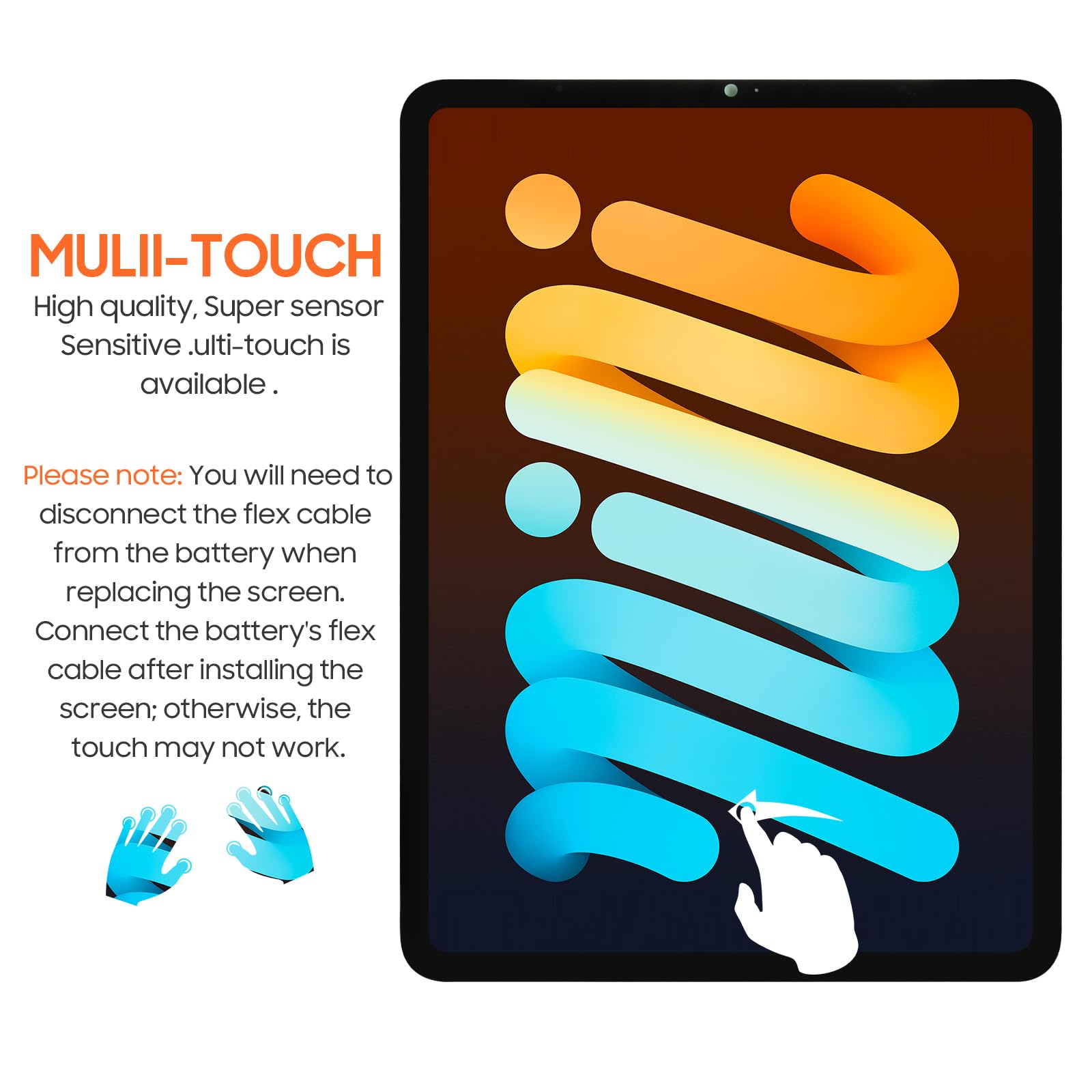 Amazon | For iPad Pro 11 第4世代 2022 液晶パネル 修理交換用