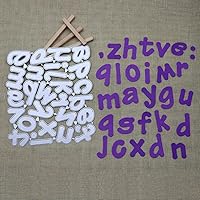 Vista 6 de Troqueles de alfabeto para hacer tarjetas, troqueles de corte de metal de 2 pulgadas para álbumes de recortes, troqueles de Navidad, troqueles