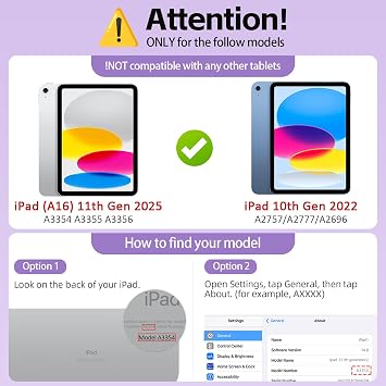 AVAWO Case for iPad (A16) 11th 11 inch 2025/10th Generation 10.9 2022