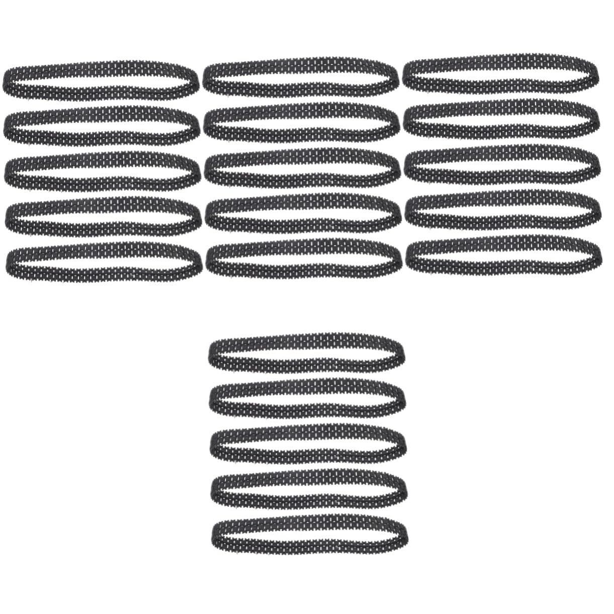 Abaodam 4sets Rubber Tank Tracks for DIY Tank Promotes Balance Stability Versatile Toy for Boys and Girls 5pcs*4