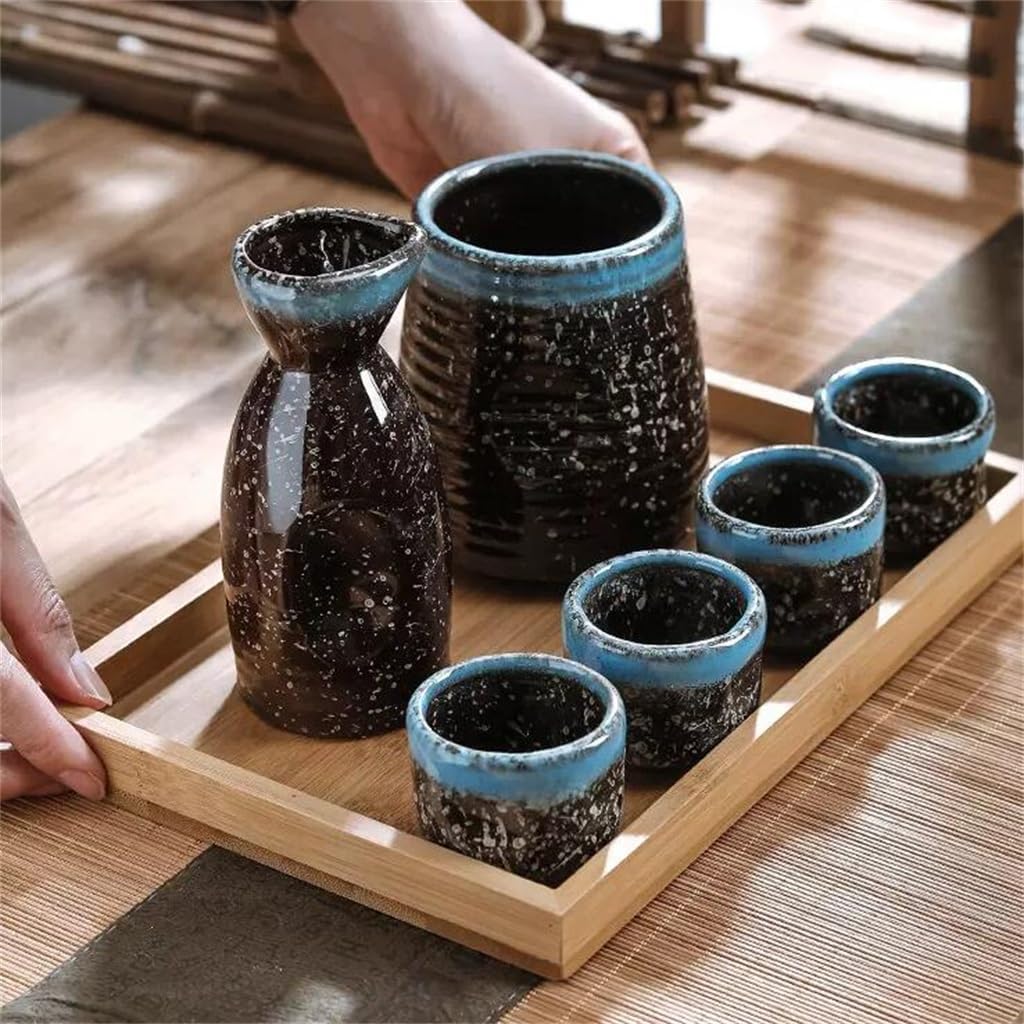 Restaurant wine pot ceramic sake wine set commercial small wine bottle wine cup yellow wine distributor