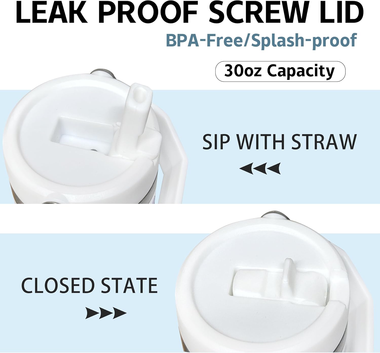 Queen Hero 30oz Butterfly Tumbler with Handle,Large Insulated Tumbler with Flip & Straw Coffee Mug Cup Stainless Steel Gifts for Women Men Youth - Image 3