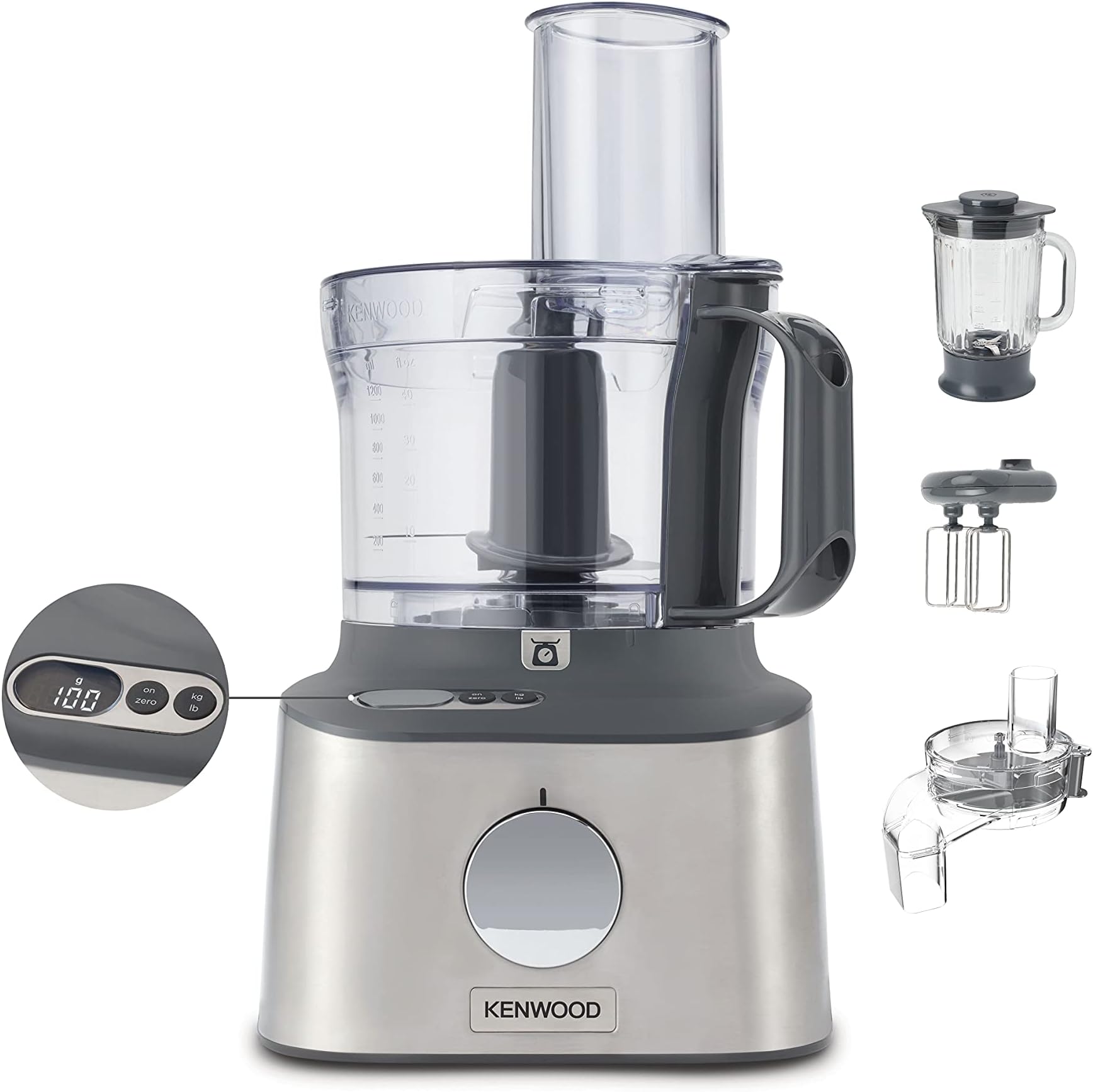 Robot Da Cucina Multifunzione SNDOAS 1100W - Frulla, Tritta, Affetta, Impasta, 11 In 1, Con Ciotola 3,2 L E Bicchiere Frullatore