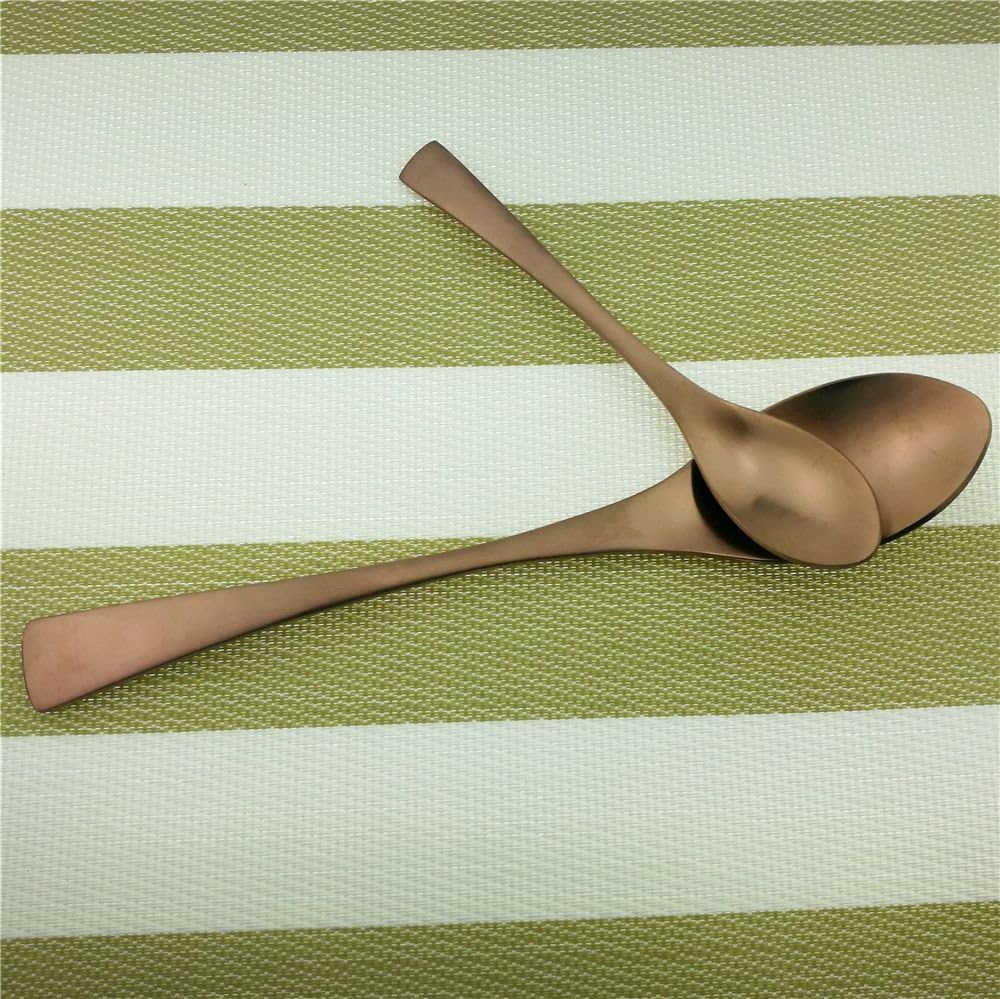 18/10 Stainless Steel Matte Flatware Silverware Cutlery Set,Rose Gold Utensils Set Service for 4 (28-Piece)