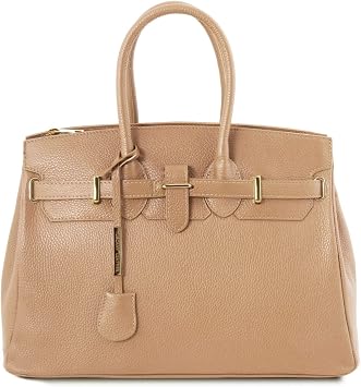 Amazon.com: Tuscany - Bolso de piel con accesorios dorados), 1529_1_126 :  Ropa, Zapatos y Joyería