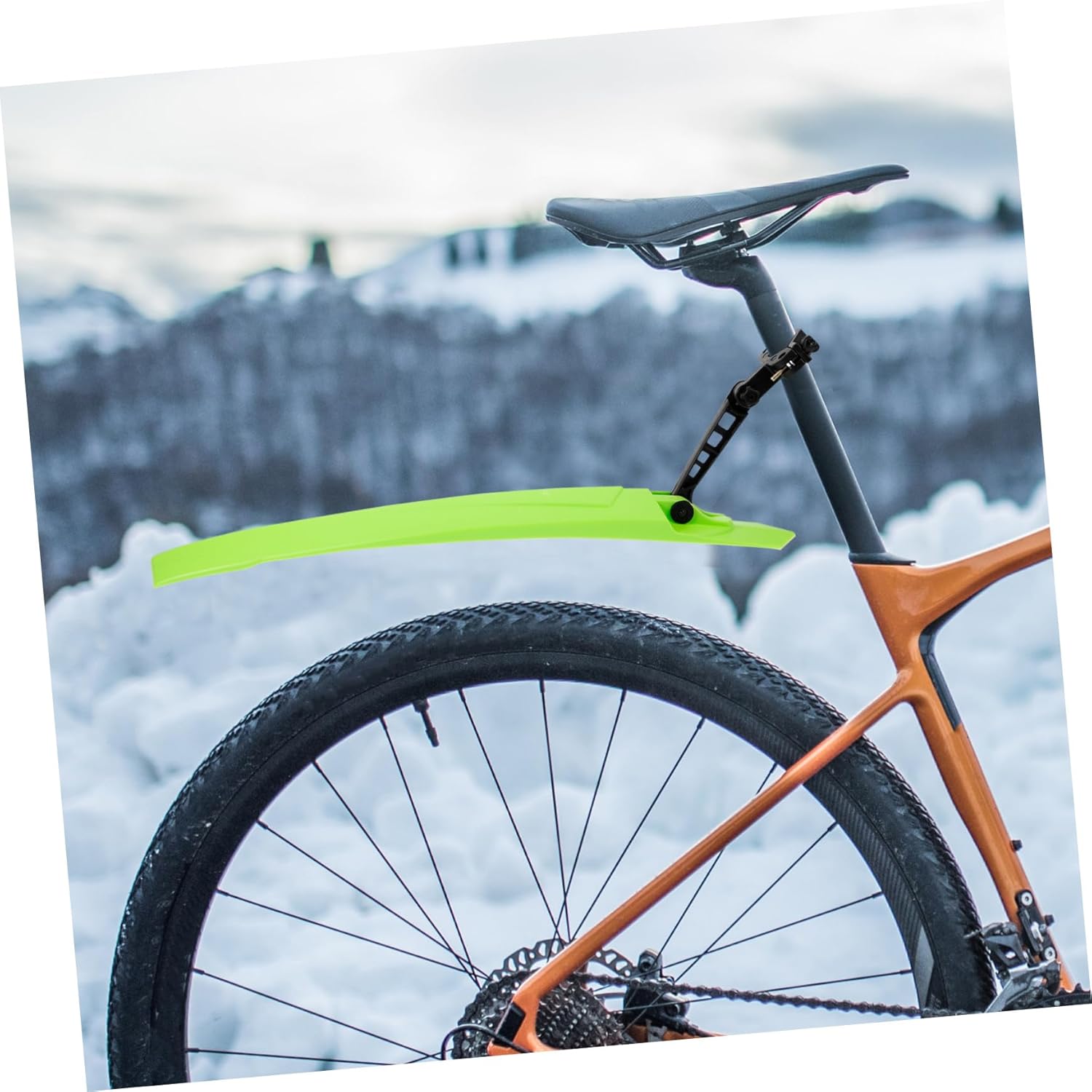 1set Sturdy Mudguard for Mountain Front and Rear Bike Wheel Easy Installation Outdoor Use Compatible Models