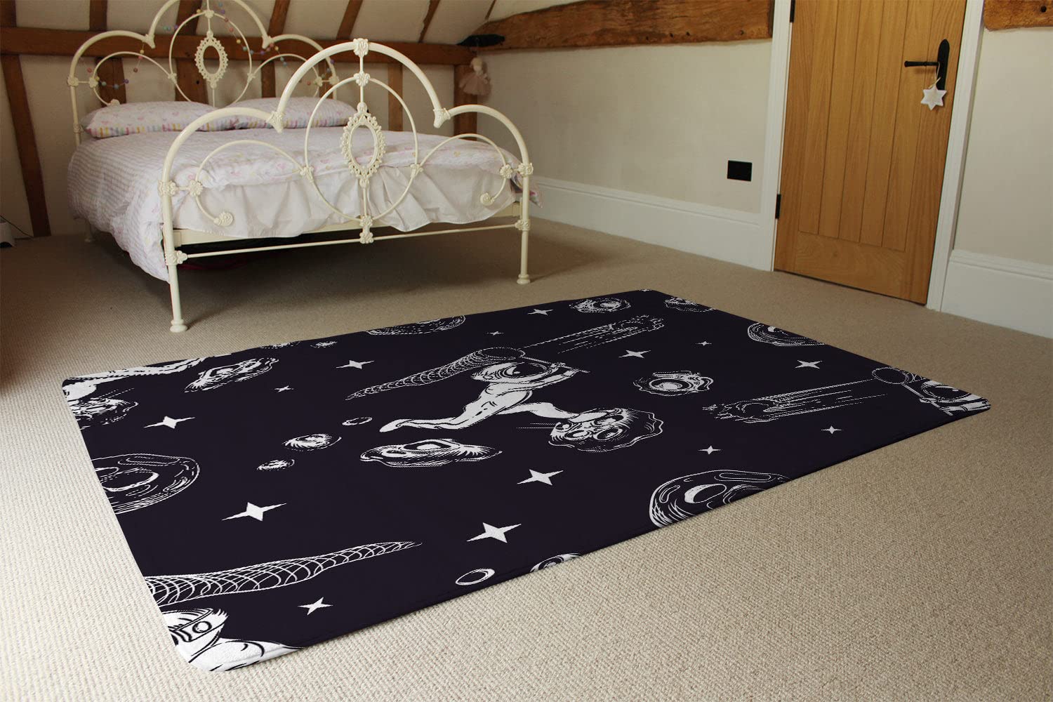 Astronauta cattura una cometa (Rug) - Medio: 80x150cm