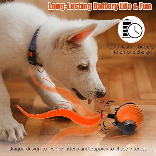 Miniatura 6 de Juguetes para gatos de interior, juguetes interactivos para gatos adultos aburridos de interior, bola rápida interactiva automática, Rollie Pet