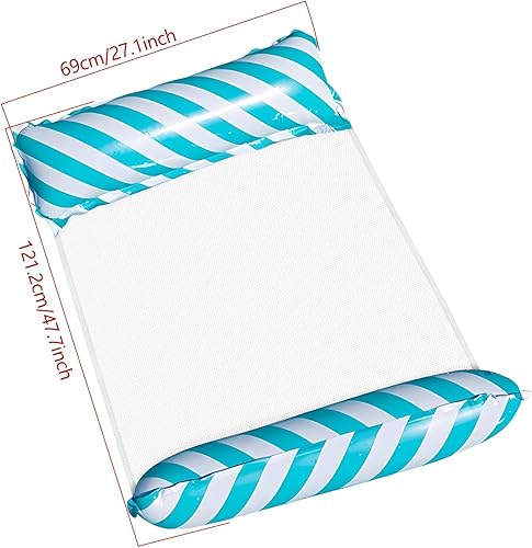 Miniatura 7 de Flotadores de piscina para adultos, hamaca inflable multiusos 4 en 1, flotadores de piscina, hamaca de agua, flotadores para piscina