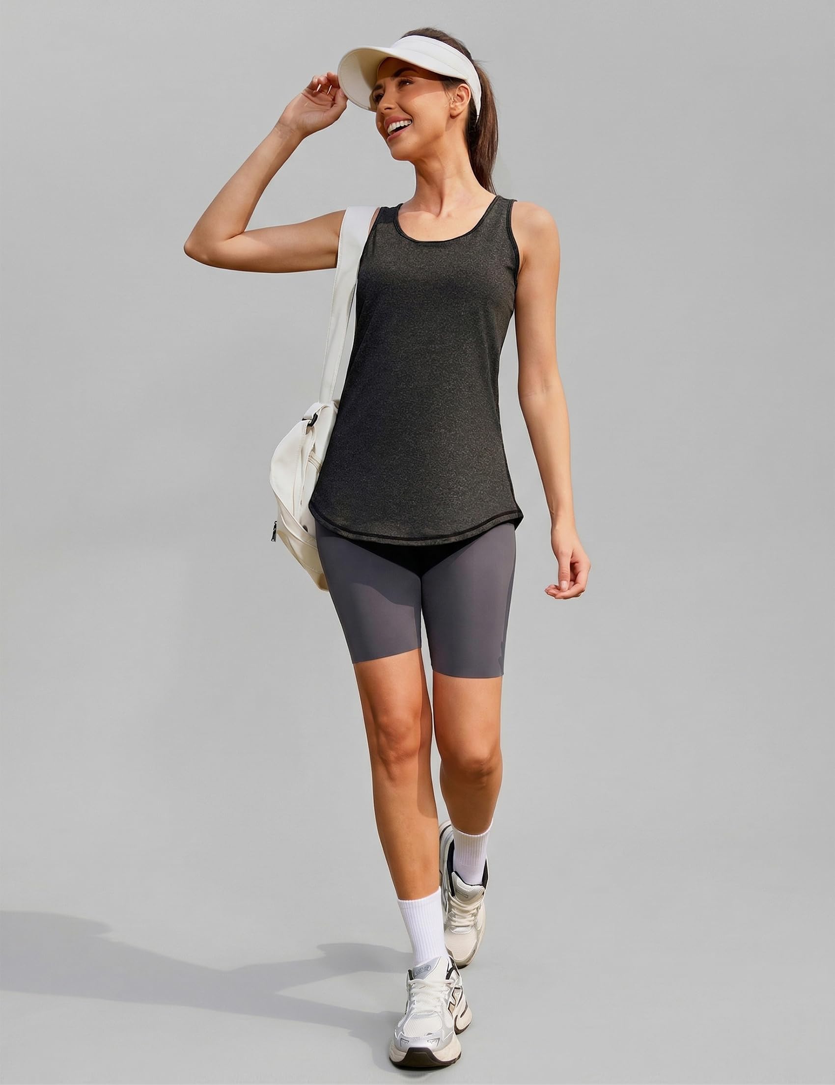 Camiseta sin Mangas de Fitness para Mujer Espalda de Malla Chaleco Deportivo para Mujer Deportivo Yoga Tops Camisetas Tirantes para Correr