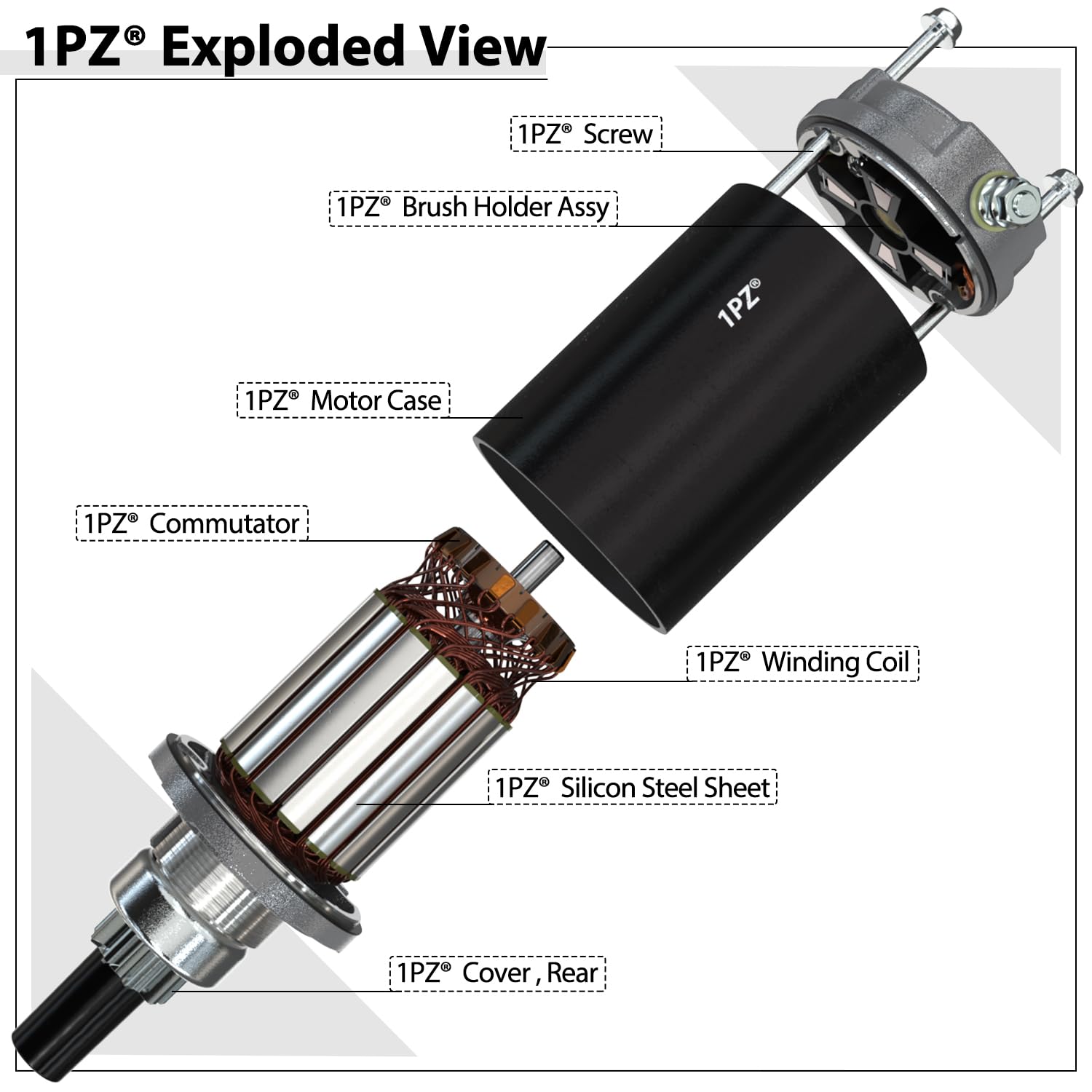 1PZ KL1-ST8 Electrical Starter Motor Replacement for Kohler 18HP KT17 KT19 M18 MV16S MV17 MV18 Cub Cadet Garden Lawn Tractor 410-21008 1770540 1819040 1819040-M030SM 5213140-M030SM 5666240-M030SM
