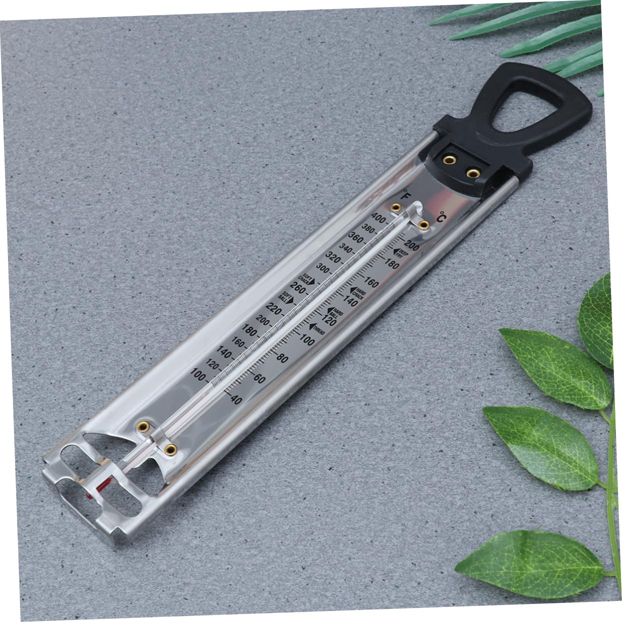 SHOWERORO 2pièces Thermomètre à Sucre Et Candy Double Échelle De Thermomètres De Cuisine Suspendus Pour Mesurer La Température Des Confitures Et Sirops Précis Et Facile à Lire