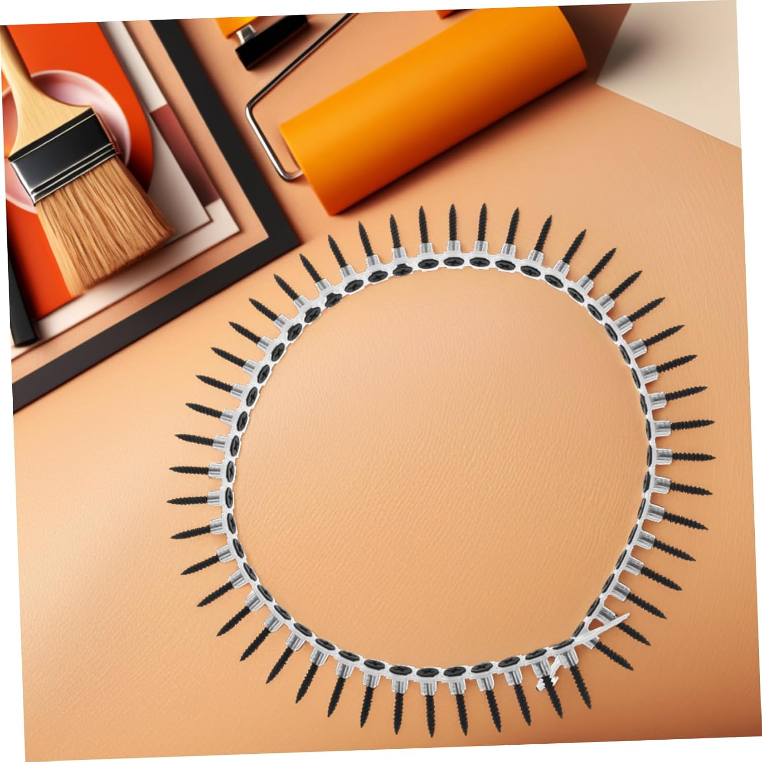 jojofuny 1000Pcs Heavy Duty Drywall Anchors Screws Durable Plastic Chain for Wall Versatile Fasteners for Picture Hanging Furniture Anchoring Reliable