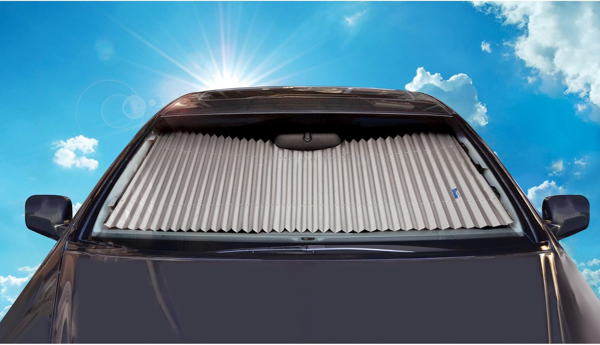 Dash Designs, Inc.Retractable 15 Inches Windshield Sunshade for Toyota FJ Cruiser|2007-2014 (Silver)