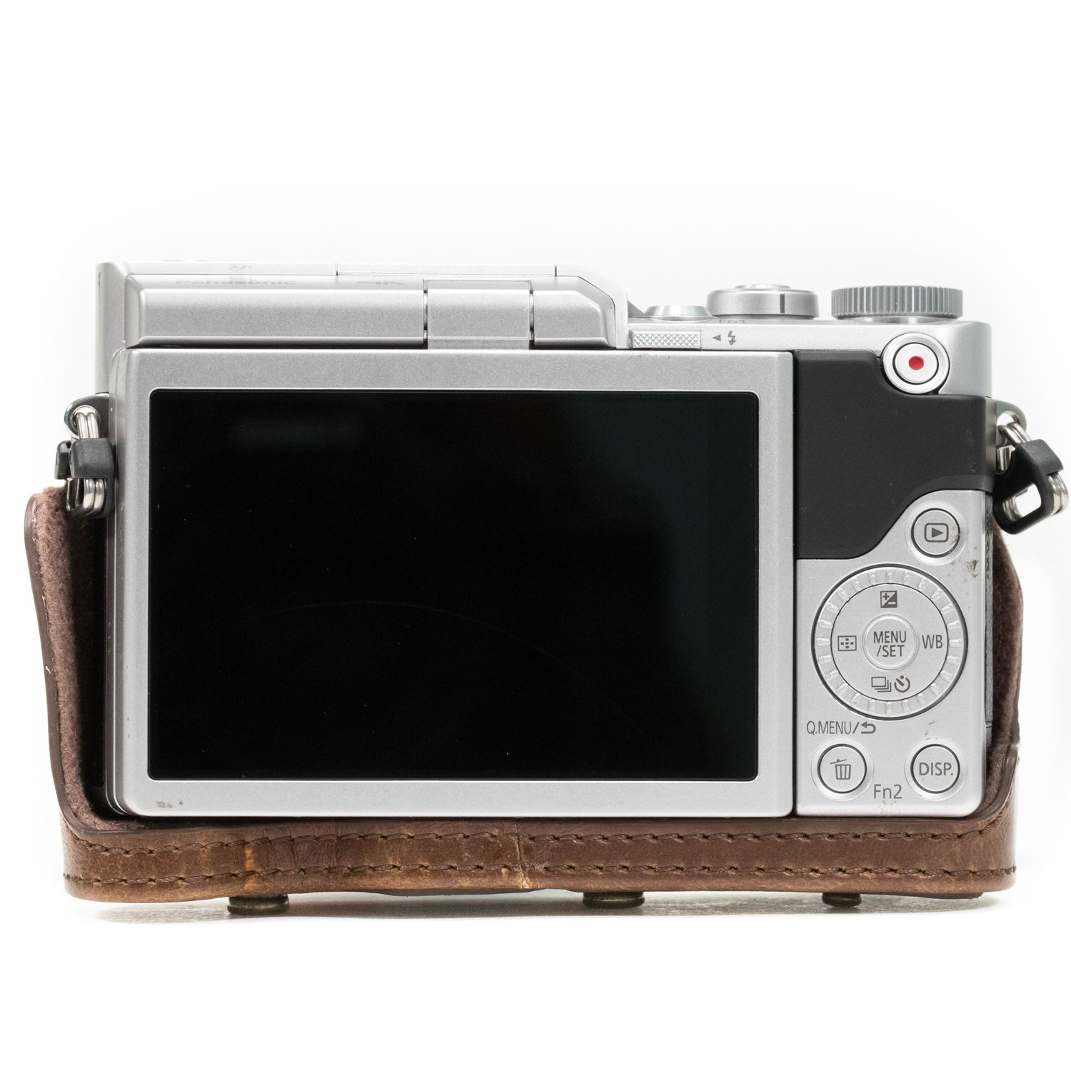 MegaGear Ever Ready Leder-Kameratasche – Passend Für Panasonic Lumix GX800, GF7, GF8 Mit Objektiv