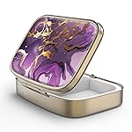 Pill Case Pill Box with Mirror Retro 2 Compartment Small Pill Case for Purse or Pocket Bronze Rectangular Pill Box or Vitamins, Fish Oil, Supplements, Pill Containe Travel GiftsGold Marble