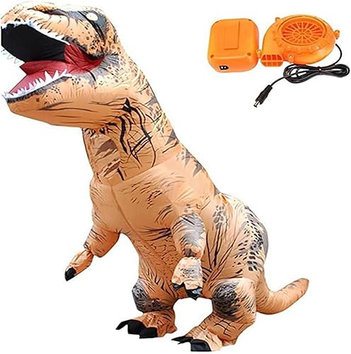 Miniatura 4 de Mini ventilador para disfraz de dinosaurio o cabeza u otro juego de disfraz inflable, naranja