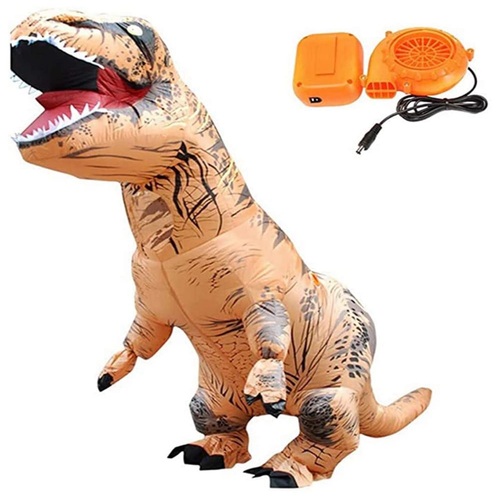 Ventilador Soplador para Disfraz de Dinosaurio o Cabeza de Mascota U de Disfraces Inflables, Naranja