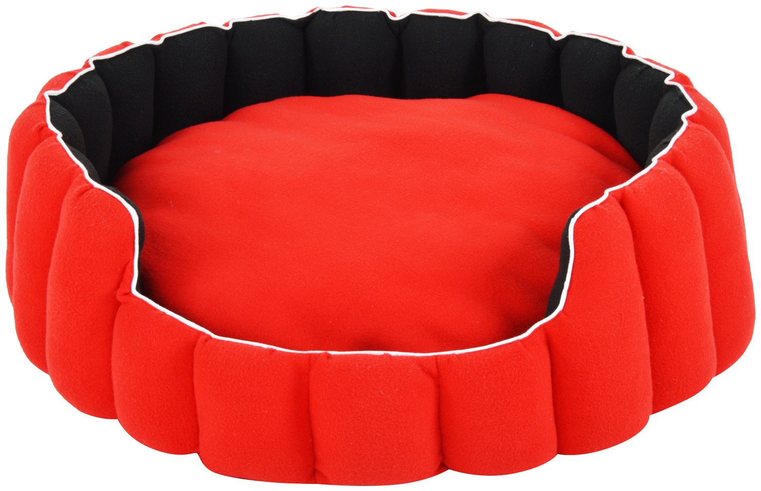 Fluffys Luxurious Polyester Filled Soft Dog/Cat Bed (Red & Black, Large) (B01BNGLEZE) Amazon Price History, Amazon Price Tracker