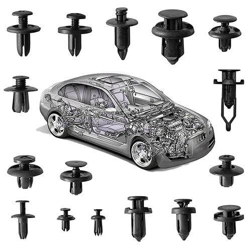 Miniatura 7 de Clips de retención de automóvil, 620 piezas, kit de sujetadores de plástico, clips de remache para guardabarros, 16 tamaños más populares, kit de