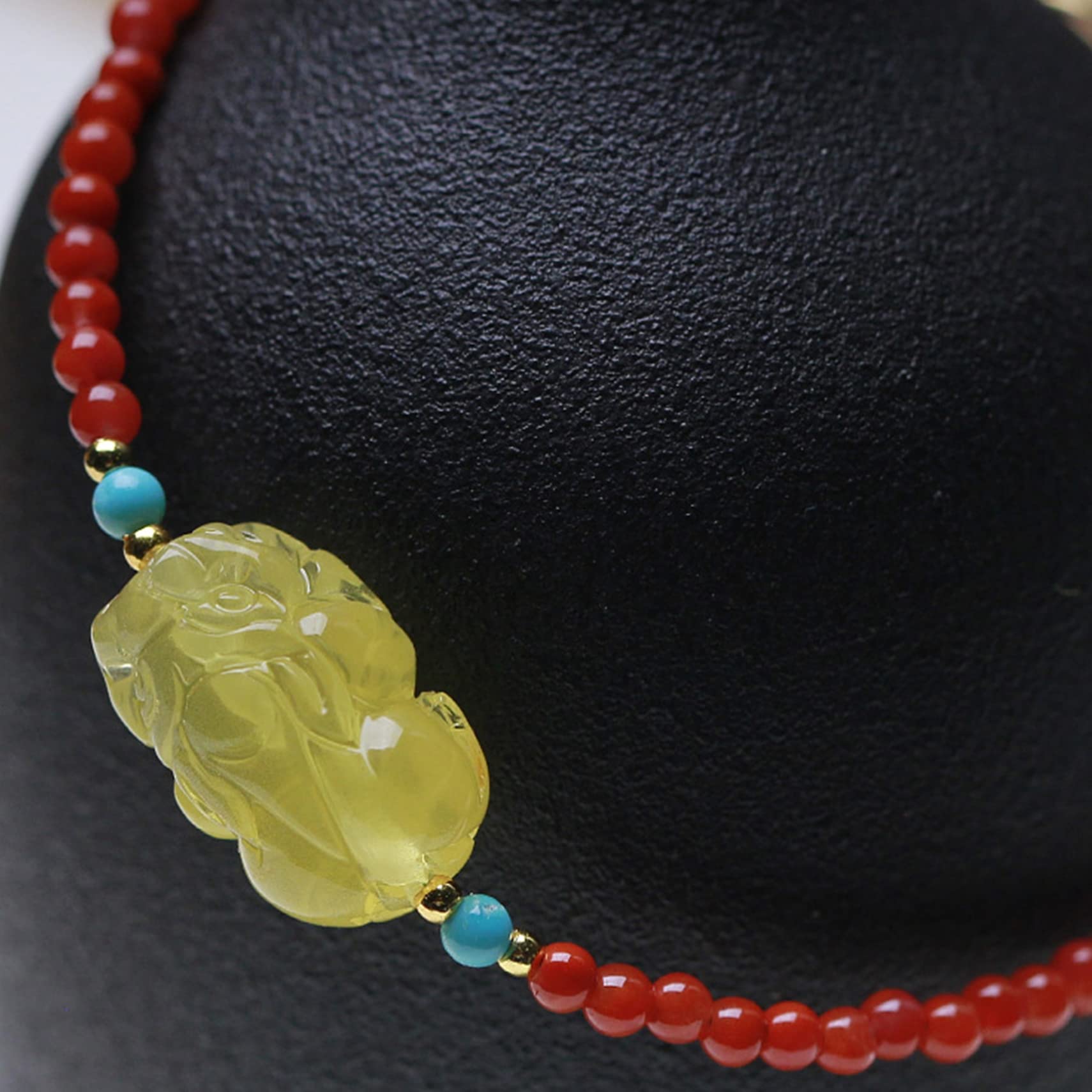 Natürliches Edelstein-Armband, Damen Herren, natürlicher Edelstein, roter Achat, Pixiu-Amulett, Glücksarmband, 3 mm, kleine Perlen, Armband, Reiki-Kristall, Chakra, Meditation, verstellbar