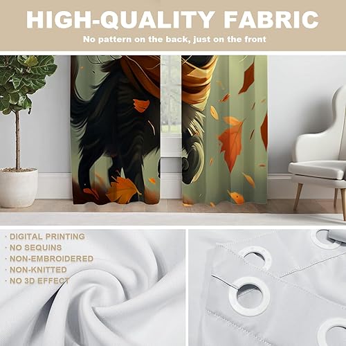 Miniatura 583 de Cenefas de cocina modernas con patrón de cobre marrón dorado para ventanas, cenefas opacas abstractas de marcas de arañazos y cortinas opacas